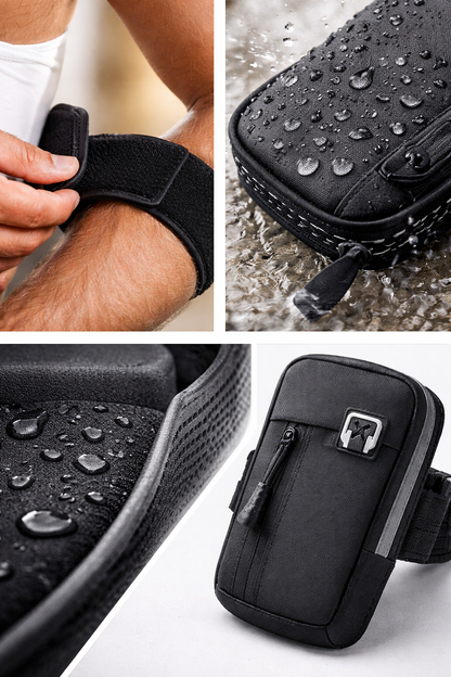 Riñonera Deportiva para Móvil Impermeable – Brazalete Ajustable Running Fitness