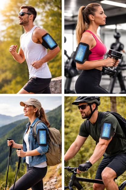 Riñonera Deportiva para Móvil Impermeable – Brazalete Ajustable Running Fitness