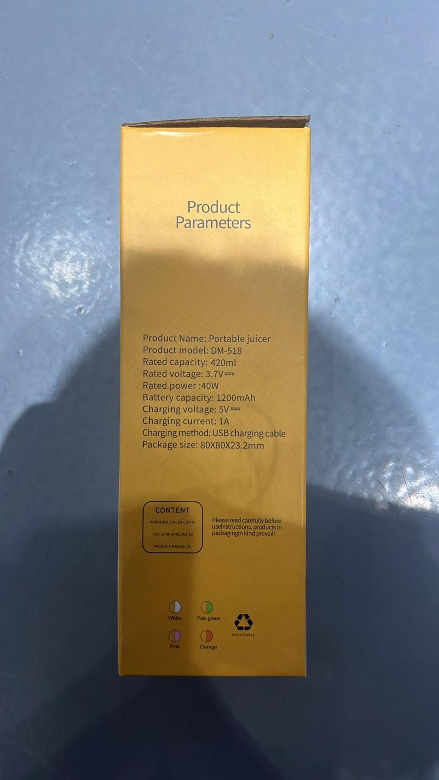 Batidora zumos portátil